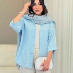 مانتو راه راه شاین دار کد 6787