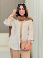 مانتو راه راه شاین دار کد 6787 - تصویر 24