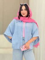 شومیز دو جیب برش دار نیلسا کد 6831