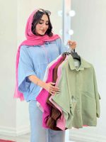 شومیز دو جیب برش دار نیلسا کد 6831 - تصویر 19