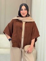 شومیز دو جیب برش دار نیلسا کد 6831 - تصویر 3