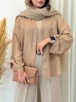 مانتو آستین پاگن روشا کد 6856 - تصویر 5