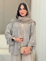 مانتو آستین پاگن روشا کد 6856