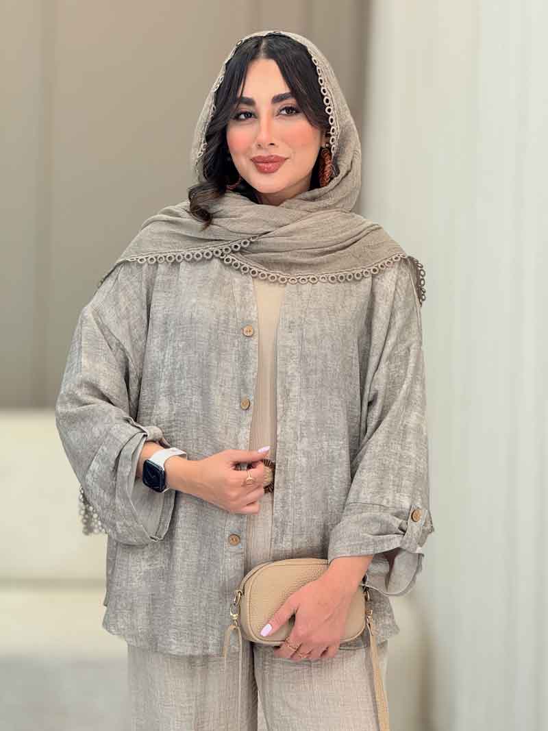 مانتو آستین پاگن روشا کد 6856 مانتو آستین پاگن روشا کد 6856