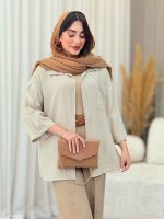 مانتو تک جیب آستین پاگن آندیا کد 6863 - تصویر 20