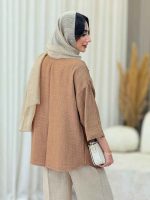 مانتو تک جیب آستین پاگن آندیا کد 6863 - تصویر 26