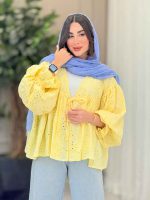 مانتو طرح گل چین دار 6749 - تصویر 2