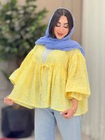 مانتو طرح گل چین دار 6749 - تصویر 11