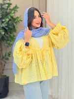 مانتو طرح گل چین دار 6749 - تصویر 14