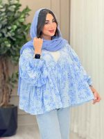 مانتو طرح گل چین دار 6749 - تصویر 16
