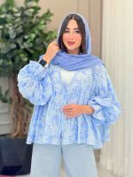 مانتو طرح گل چین دار 6749 - تصویر 18