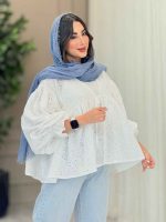 مانتو طرح گل چین دار 6749 - تصویر 13