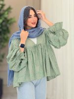 مانتو طرح گل چین دار 6749 - تصویر 10
