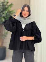 مانتو طرح گل چین دار 6749 - تصویر 15