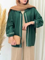 مانتو آستین کش نواردوزی کد 6861 - تصویر 3