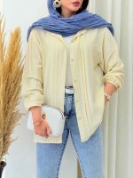 مانتو آستین کش نواردوزی کد 6861