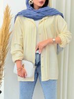 مانتو آستین کش نواردوزی کد 6861 - تصویر 4