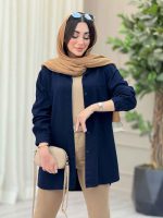 مانتو تک جیب بغل سه دکمه عسل کد 6864 - تصویر 26