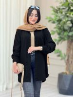 مانتو تک جیب بغل سه دکمه عسل کد 6864 - تصویر 12