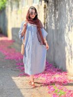پیراهن بلند پانچ کد 6736 - تصویر 2