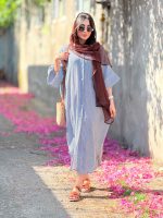 پیراهن بلند پانچ کد 6736 - تصویر 8