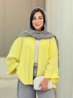 مانتو پانچ آستین پاکتی تک جیب کد 6858 - تصویر 13