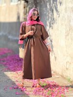 ست شومیز و پیراهن آستین پاکتی کد 6843