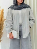 مانتو قلبی رزالین کد 6852 - تصویر 6