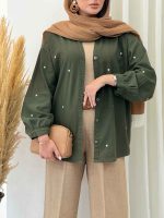 مانتو قلبی رزالین کد 6852 - تصویر 24