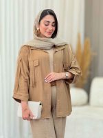 مانتو جیب پاگن ابرا کد 6850 - تصویر 7