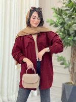 مانتو پشت ژیله برش دار کد 6868