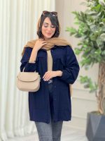 مانتو پشت ژیله برش دار کد 6868 - تصویر 6