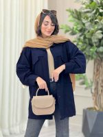مانتو پشت ژیله برش دار کد 6868 - تصویر 12