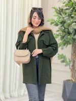 مانتو پشت ژیله برش دار کد 6868 - تصویر 5