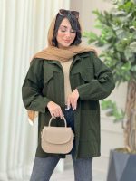 مانتو پشت ژیله برش دار کد 6868 - تصویر 17