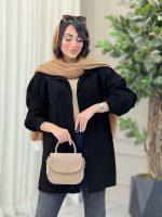 مانتو پشت ژیله برش دار کد 6868 - تصویر 4