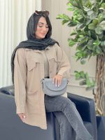 مانتو پشت ژیله برش دار کد 6868 - تصویر 20
