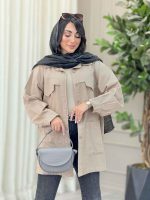 مانتو پشت ژیله برش دار کد 6868 - تصویر 3