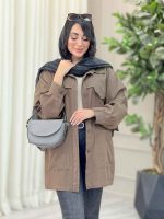 مانتو پشت ژیله برش دار کد 6868 - تصویر 2