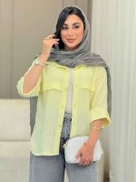 مانتو آستین پاکتی جلو ژیله کد 6870 - تصویر 23