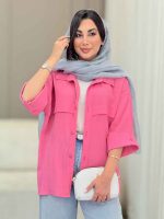 مانتو آستین پاکتی جلو ژیله کد 6870 - تصویر 19