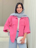 مانتو آستین پاکتی جلو ژیله کد 6870 - تصویر 2