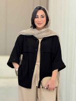 مانتو آستین پاکتی جلو ژیله کد 6870 - تصویر 12