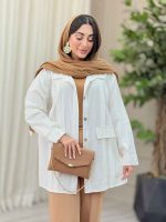 مانتو جلو پیله جیب نما کد 5030 - تصویر 25