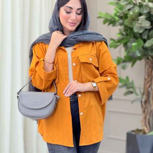 مانتو دو جیب پاکتی محنا کد 6821