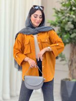 مانتو دو جیب پاکتی محنا کد 6821 - تصویر 12