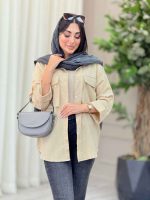 مانتو دو جیب پاکتی محنا کد 6821 - تصویر 17