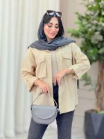 مانتو دو جیب پاکتی محنا کد 6821 - تصویر 11