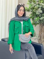 مانتو دو جیب پاکتی محنا کد 6821 - تصویر 10