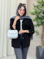 مانتو دو جیب پاکتی محنا کد 6821 - تصویر 9